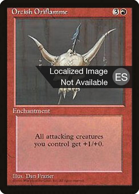 Orcish Oriflamme (215) [Fourth Edition Foreign Black Border]