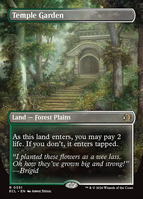 Temple Garden (Borderless) (351) [Lorwyn Eclipsed] Reverse