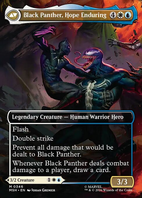 King T'Challa (Borderless) (0346) [Marvel Super Heroes] Reverse
