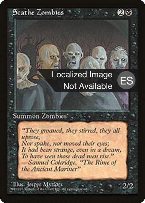 Scathe Zombies (158) [Fourth Edition Foreign Black Border]