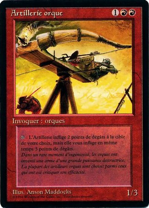 Orcish Artillery (168) [Foreign Black Border]