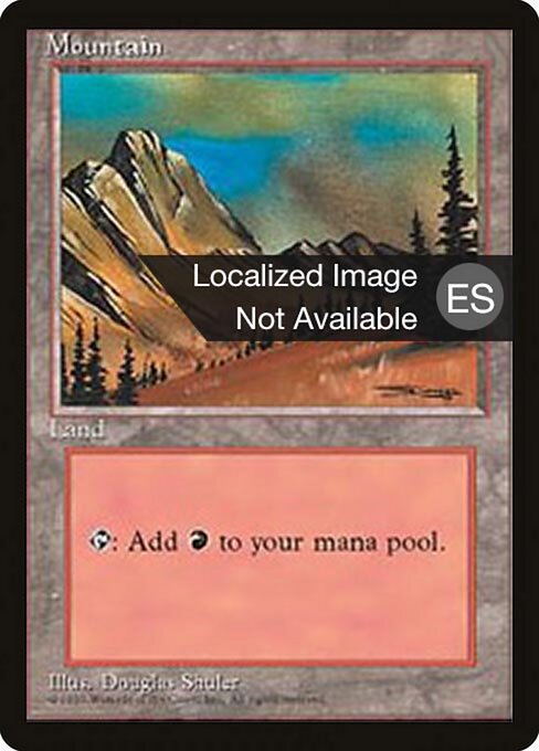 Mountain (375) [Fourth Edition Foreign Black Border]