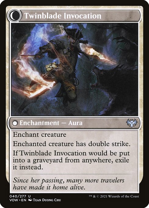 Twinblade Geist (40) [Innistrad: Crimson Vow] Reverse