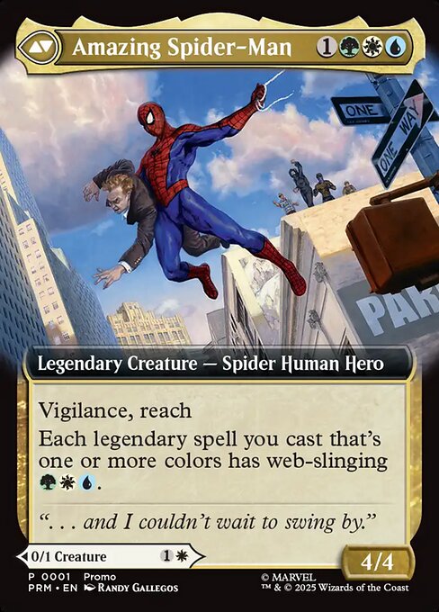 Peter Parker (Extended Art) (1) [Unique and Miscellaneous Promos] Reverse