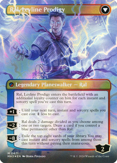 Ral, Monsoon Mage (Borderless) (Textured Foil) (471) [Modern Horizons 3] Reverse