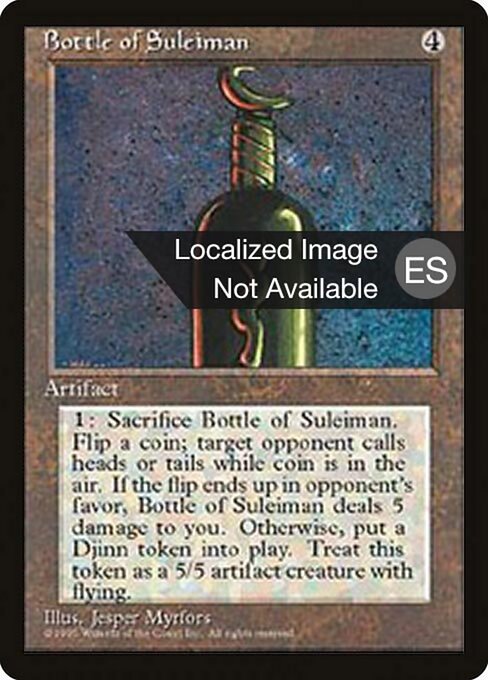 Bottle of Suleiman (301) [Fourth Edition Foreign Black Border]