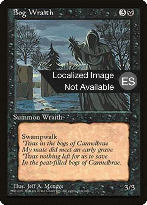 Bog Wraith (124) [Fourth Edition Foreign Black Border]