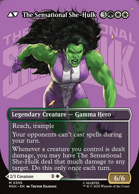 Jennifer Walters (Borderless) (0355) [Marvel Super Heroes] Reverse