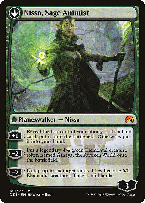 Nissa, Vastwood Seer (189) [Magic Origins] Reverse